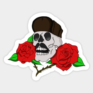 Origin Story Skull and Roses Sticker